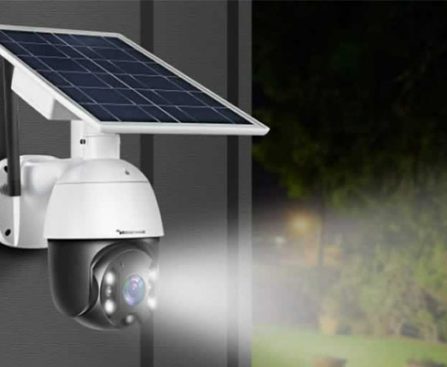solar powered security camera